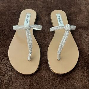 Steve Madden Rhinestone Savory Rhinestones Flip Flops